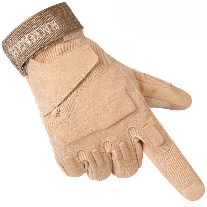 Tactical Special Forces Black Hawk Military Fan Full Finger Gloves Anti Slip Wear Resistant Outdoor Mountaineering and Cutting Gloves Men