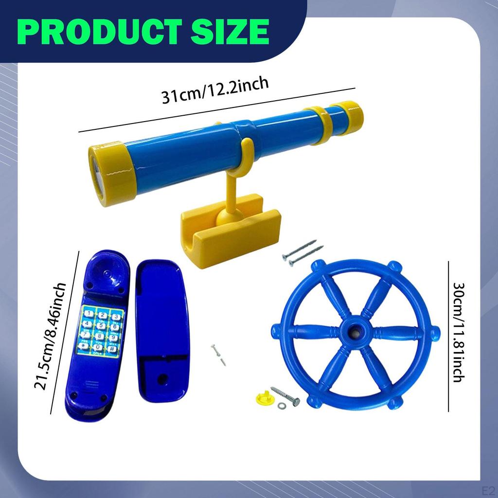 Playground Accessories for Kids Outdoor Swingset Attachments Backyard Role Play Activities Toy