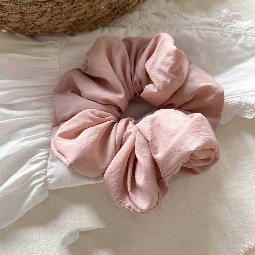 1/5pcs Pastel Fluffy Scrunchie Soft Ruffled Design Perfect Daily Casual Hairstyling Hair Accessory Casual Styling Comfortable