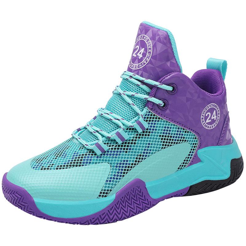 High-Top Men's Basketball Sneakers 2025: New Youth Style, Thick-Soled, Non-Slip, Shock-Absorbing.