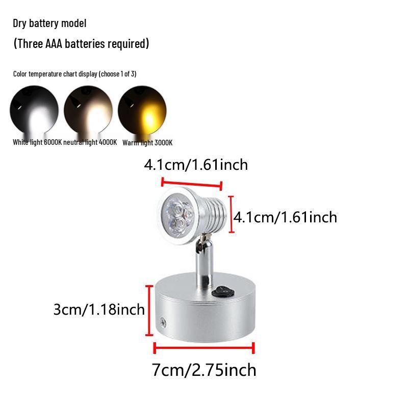 Wireless Jewelry Display Spotlight with Battery