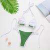 Trendy European & American Heart Tie-Up Halter Bikini - Hot-Selling Swimwear