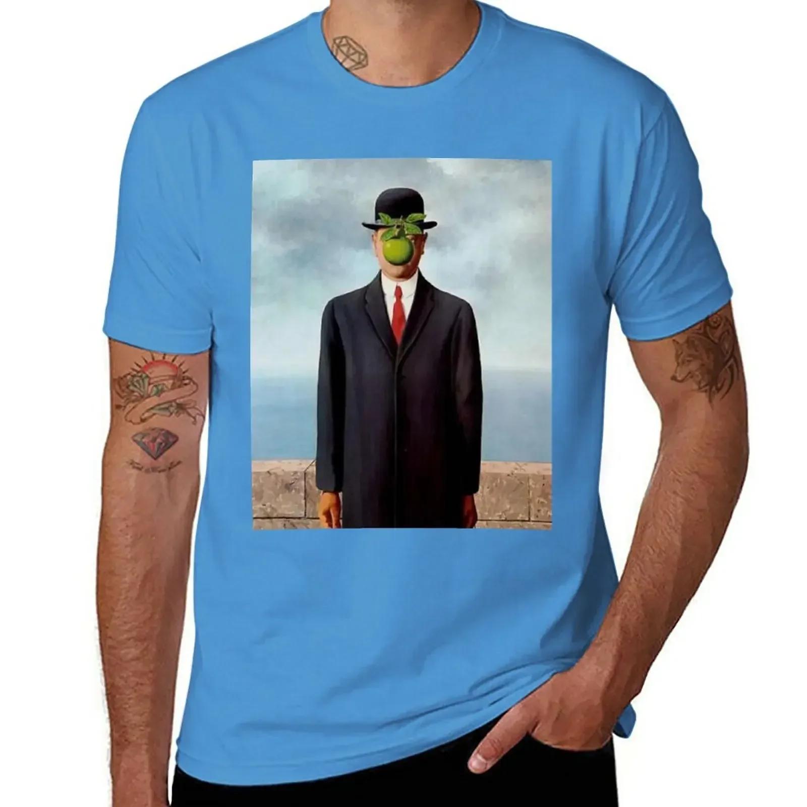 The Son Of Man, by Rene Magritte 1964 T-Shirt tops summer tops men clothes S