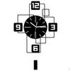 Wall Clock with Swing Pendulum Hanging Easy Read Minimalist Silent No Ticking for Dorm Living