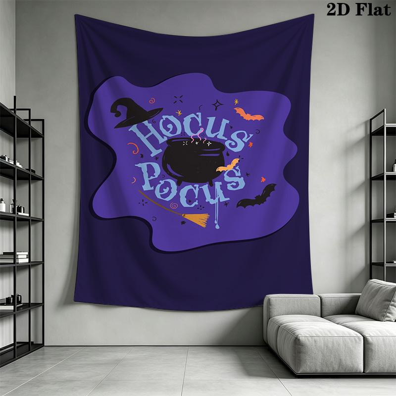 Hocus Pocus Spellbook Tapestry Wallmounted Fashion Print Homestay Soft Decoration Tapestry Wall Decoration Wall Covering Decoration