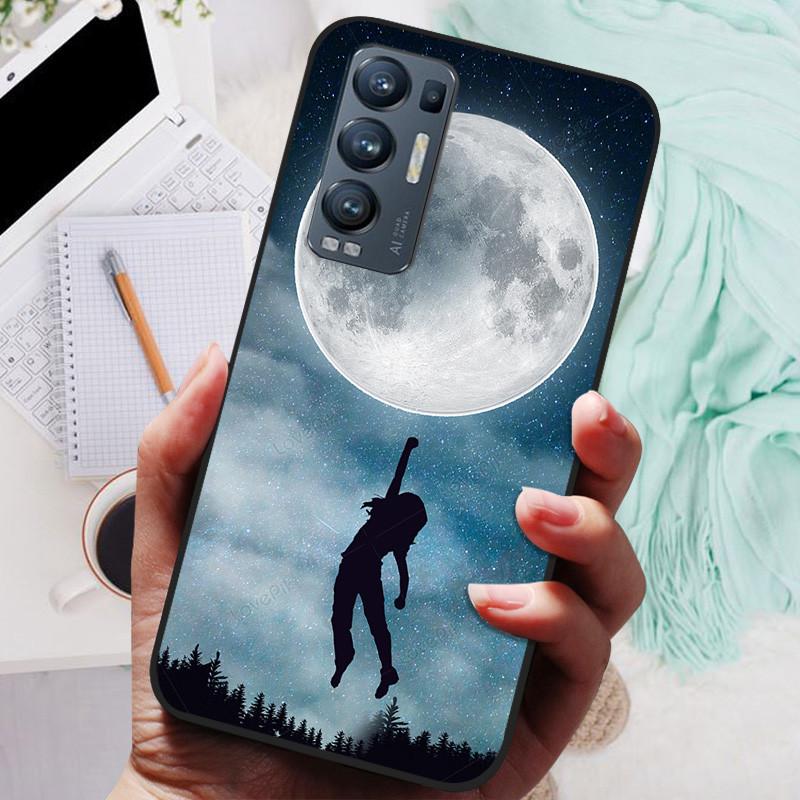 For OPPO Find X3 Neo Case Black Cover Lion Wolf Silicone Soft Back Cases For OPPO Find X3 Lite Phone Case Reno 5 Pro Plus 5G