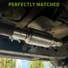 1pcs Universal 2.5" Stainless Steel Exhaust Muffler Resonator Tail Tube Silencer Car Muffler Pipe Exhaust System 12 inch Long