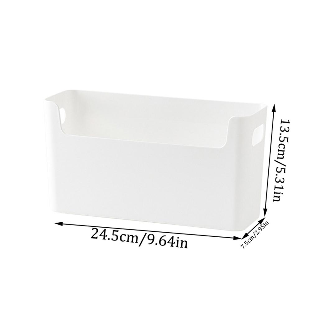 White Wall Hanging Storage Box, 1 /2 Wall Hanging Storage Artifacts, With Sticky Hooks, Suitable For Bedroom, Bathroom, Kitchen
