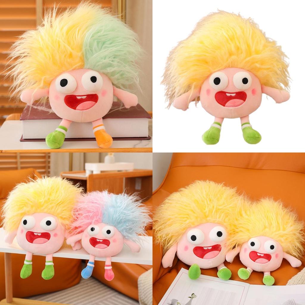 Funny Plush Toy With Big Eyes And Fluffy Hair Perfect For Diy Ugly Dolls In Stock