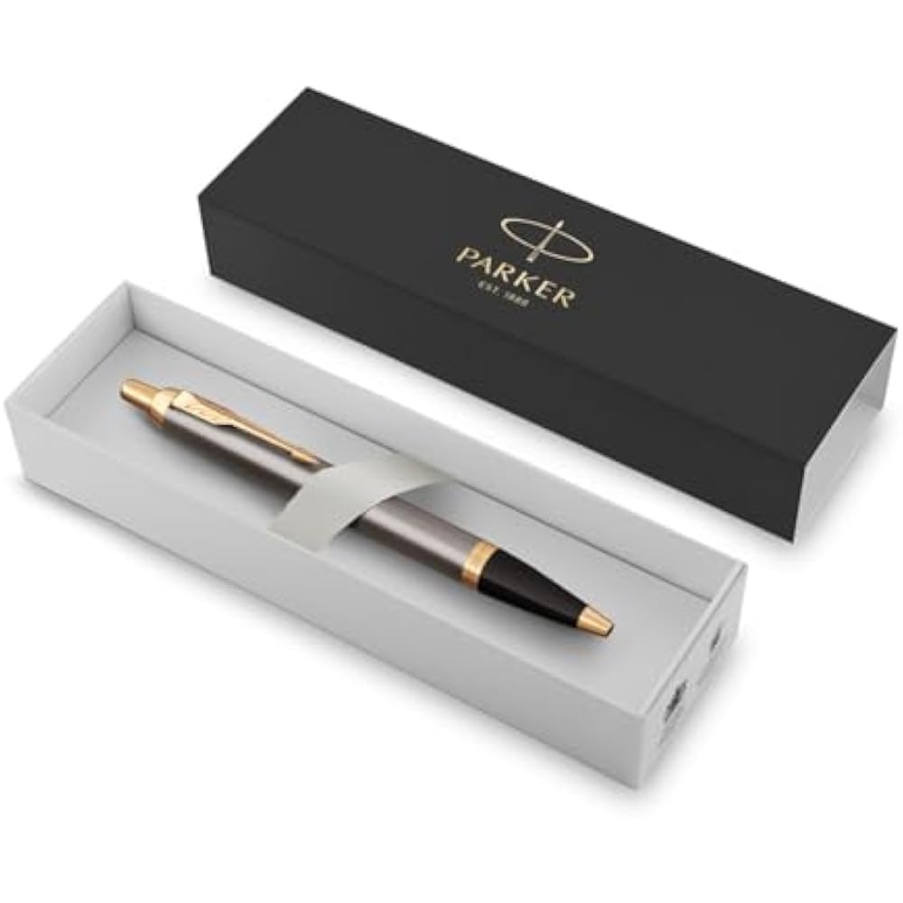 PARKER Parker Ballpoint Pen IM Gray GT Medium Oily Type Gift Boxed Gift Present Luxury Regular Im...