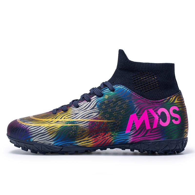 High-top Football Shoes Men's and Women's Professional Long-nail Sneakers Broken-nail Football Training Shoes