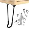 1 Pezzo Gambe Pieghevoli per Mobili Gambe Tavolo in Metallo Fai da Te Panchina per Casa Scrivania da Pranzo Tavolino da Letto Accessori Piedini