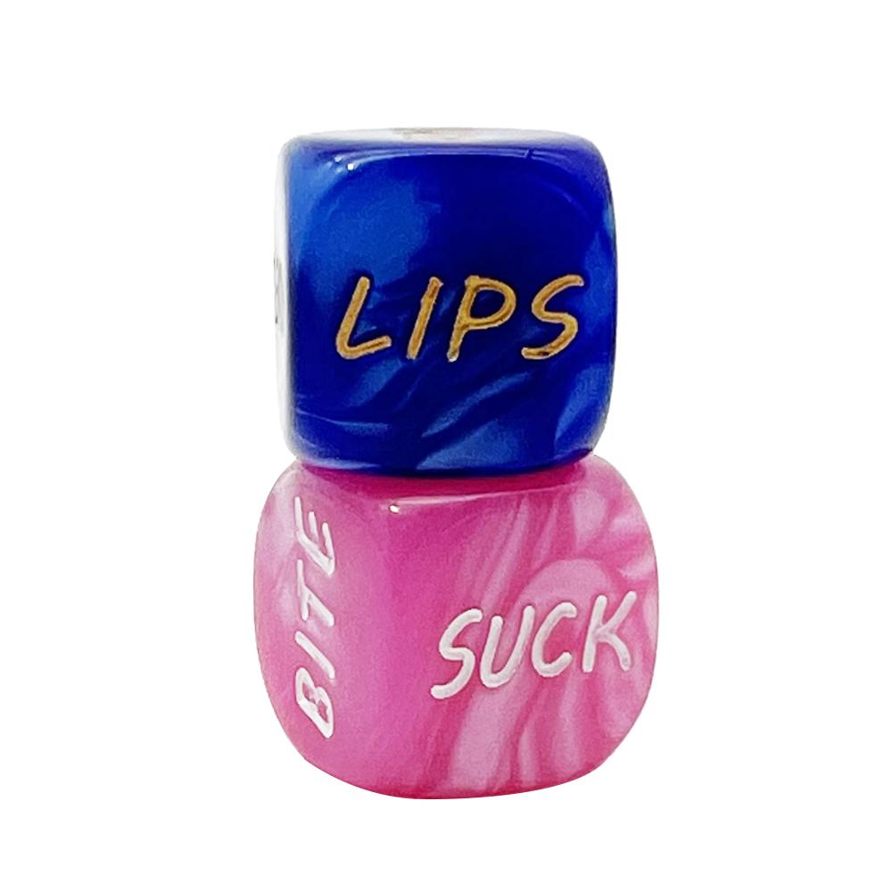 Dés sexuels pour couples Jeu de dés sexuels coquins pour couples Jeux de dés sexy pour adultes Ensemble de dés en acrylique pour chambre à coucher Jeux pour adultes