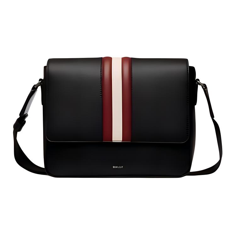

Bally Logo Print Adjustable Shoulder Strap Leather Messenger Bag Men bags Multicolor 6310493 Basic Set (Bag+Dust Bag)