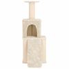 Cat Tree with Sisal Scratching Posts Cream 146 Cm