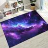 Dreamy Galaxy Universe Space Stars Black Hole Earth Rug for Bedroom Living Room Sofa Home Doormat Decor,Kid Non-slip Floor Mat