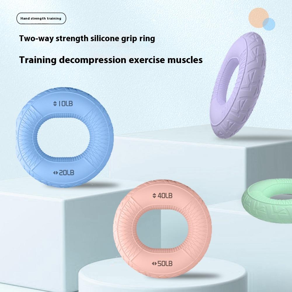 Grip strength circle professional exercise, hand strength rehabilitation training, massage, silicone grip strength device