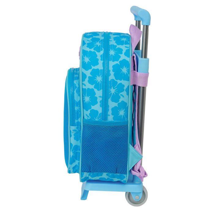 Sac trolley - Safta - Stitch Hawaii - Bleu - 26x11x34cm - Bretelles rembourrées
