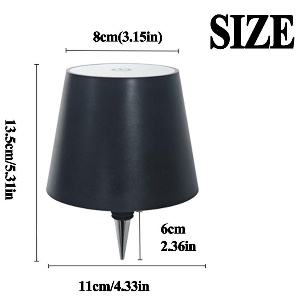 Portable Bottle Light Head Creative Cordless Table Lamp Unique Reading Light  Restaurants