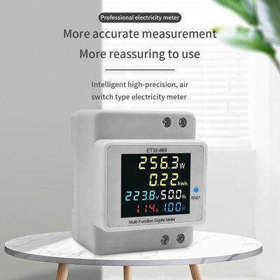 Digitaler einphasiger Energiezähler Haushaltsstromverbrauchsmonitor AC40V-300V 100A Leistung
