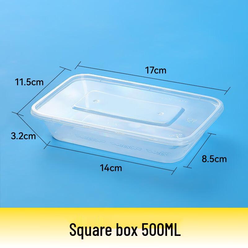 Disposable Thickened PP Meal Prep Containers with Lids