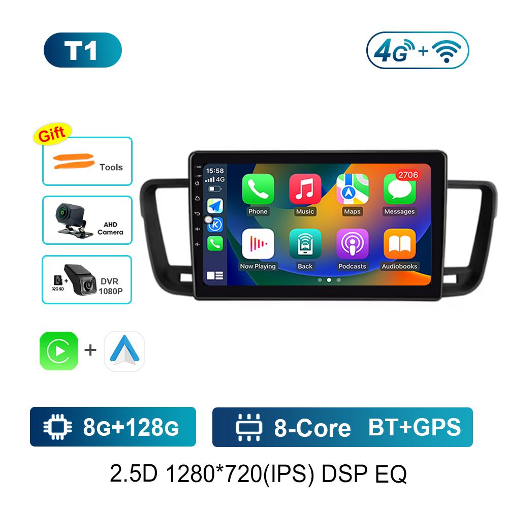 Wireless Carplay Car Video Multimedia player GPS Navi for Peugeot 508 2011 - 2018 WiFi Android Intelligent System 4G IPS Screen