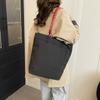 Fashion Solid Color Nylon Versatile Tote Bags Work Purse Stylish Simple Top-Handle Bags Large Elegant Casual Youth Shoulder Bag