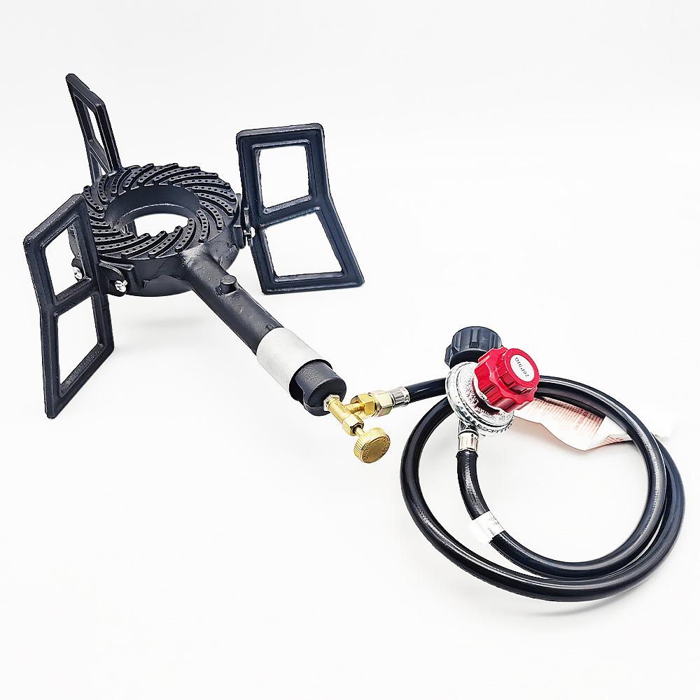 1.5FT High Pressure Propane Regulator and Hose 0-20 PSI Adjustable Grill Connector for Burner Turkey Fryer Forge Smoker Cooker