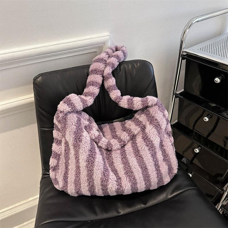 Modern Plush Womens Shoulder Bag In Various Colors Perfect For Casual Outings