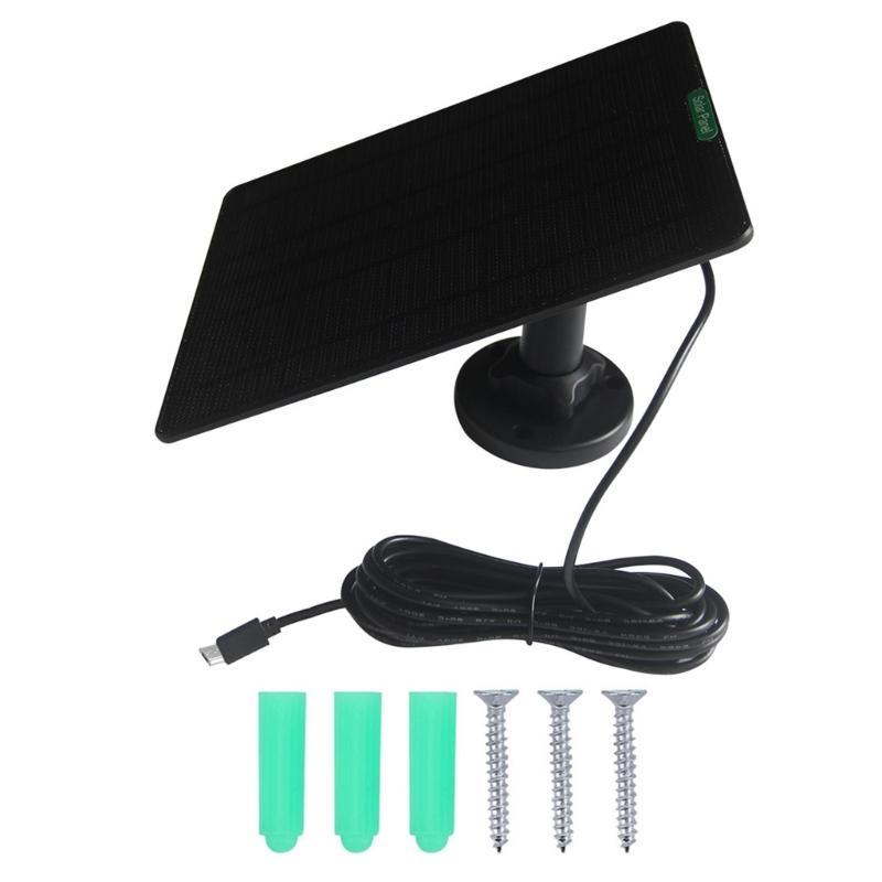 

ABS Solar Panel Charging Panel 5W Output For Outdoor Cameras Builts In Overcharge Protections