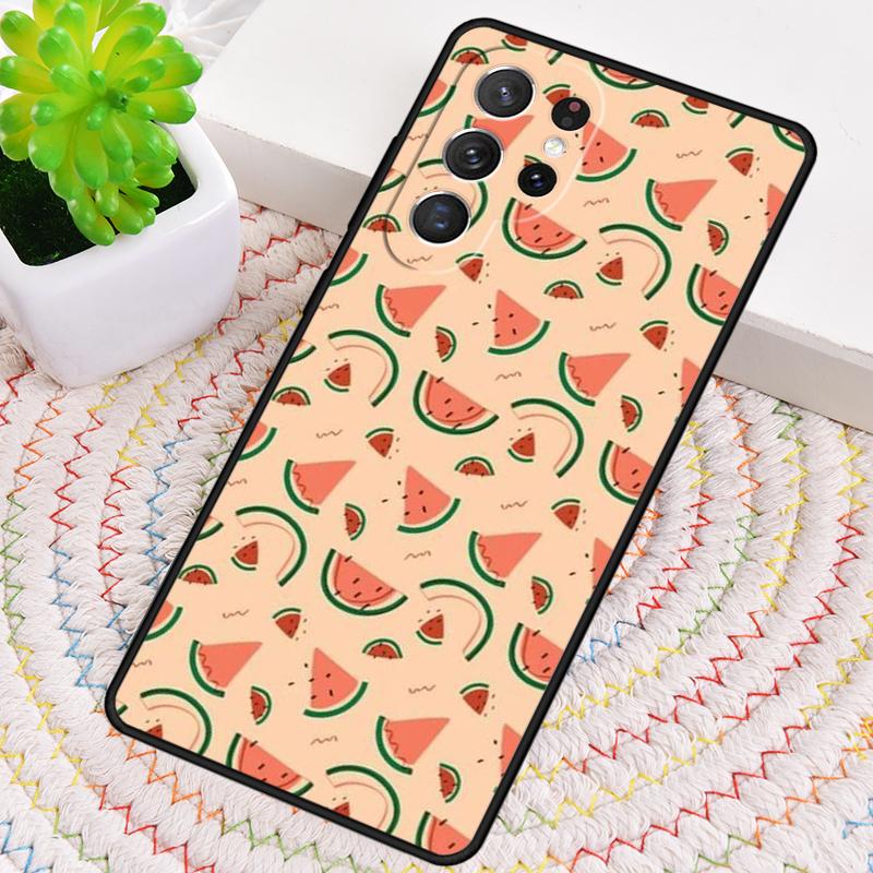 Summer Fruit Watermelon TPU Phone Case For Samsung Galaxy note 10 pro S26 S25 S24 S23 S22 Ultra Plus S21 FE S20 Shockproof Cover