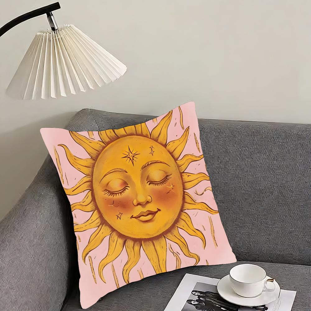 Sun Fashion Cushion Cover Pillowcase Ultra Soft Skin Friendly Fabric Cloud Like Comfort & Concealed Zipper
