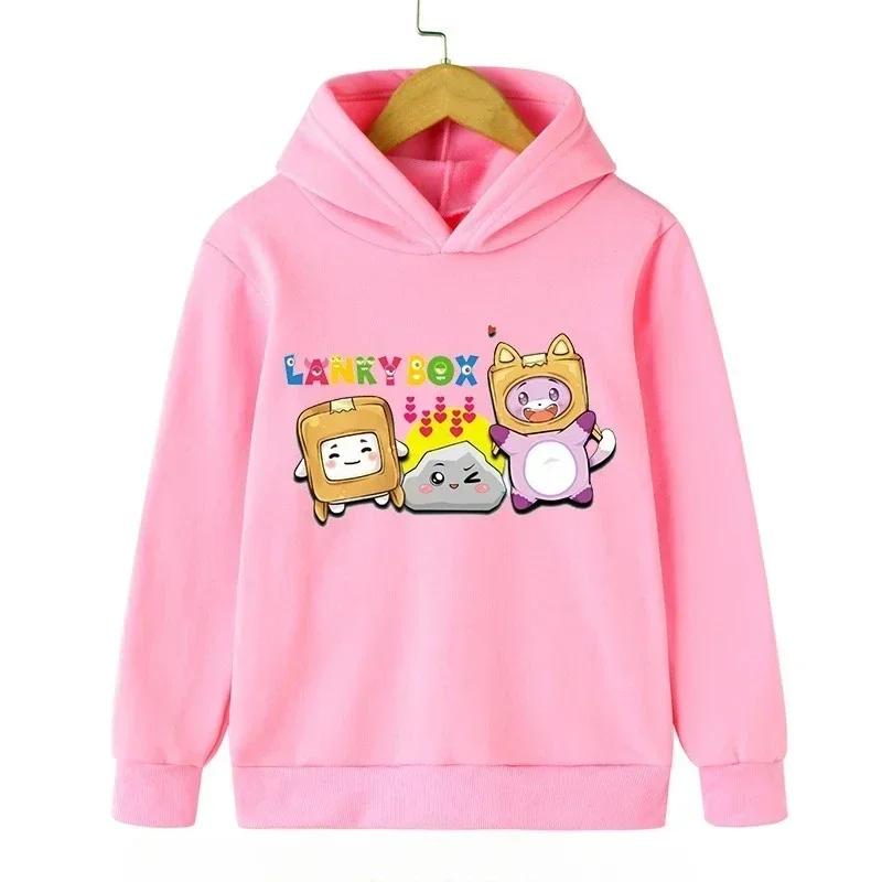 2025 New Cute Cartoon Thin and Long Boxed Children's Hoodie Spring and Autumn Children's Girls' Clothing Fashion Pullover Casual Sweatshirt