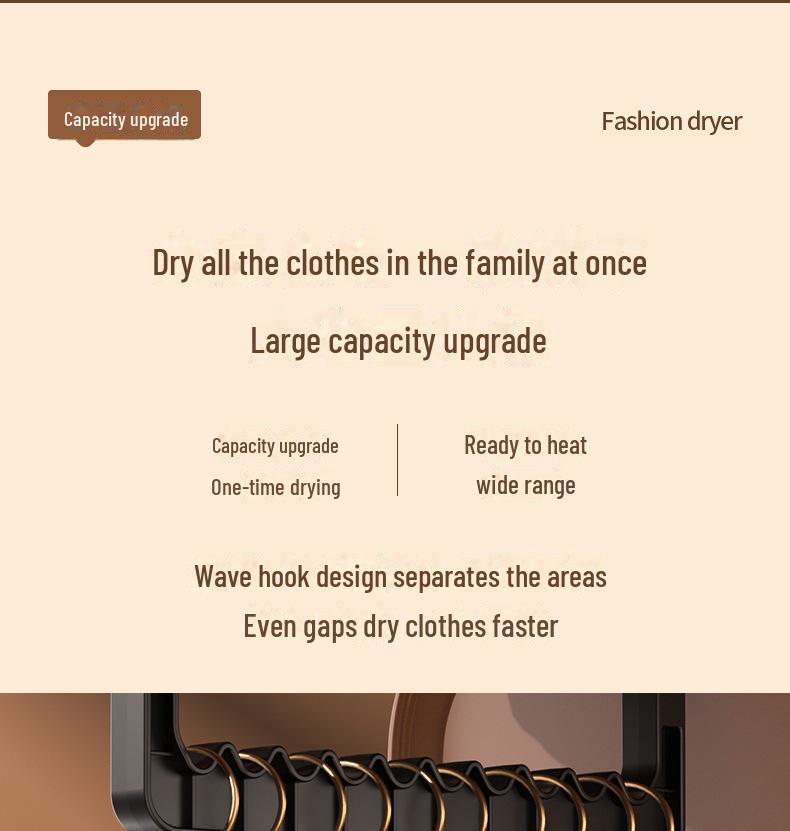 Compact Foldable Baby Clothes Dryer