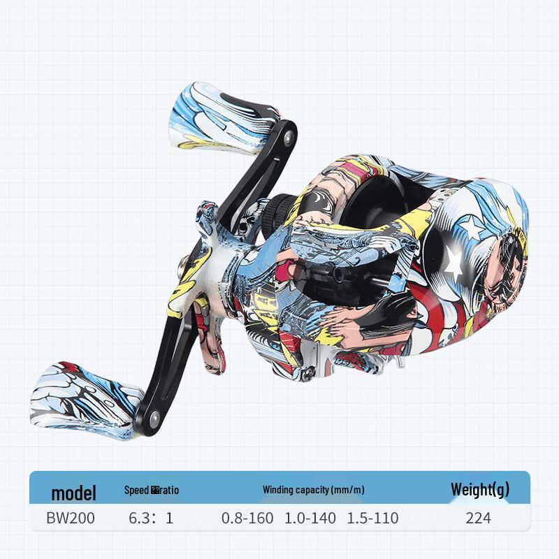 Wangfeng Graffiti Baitcasting Fishing Reel