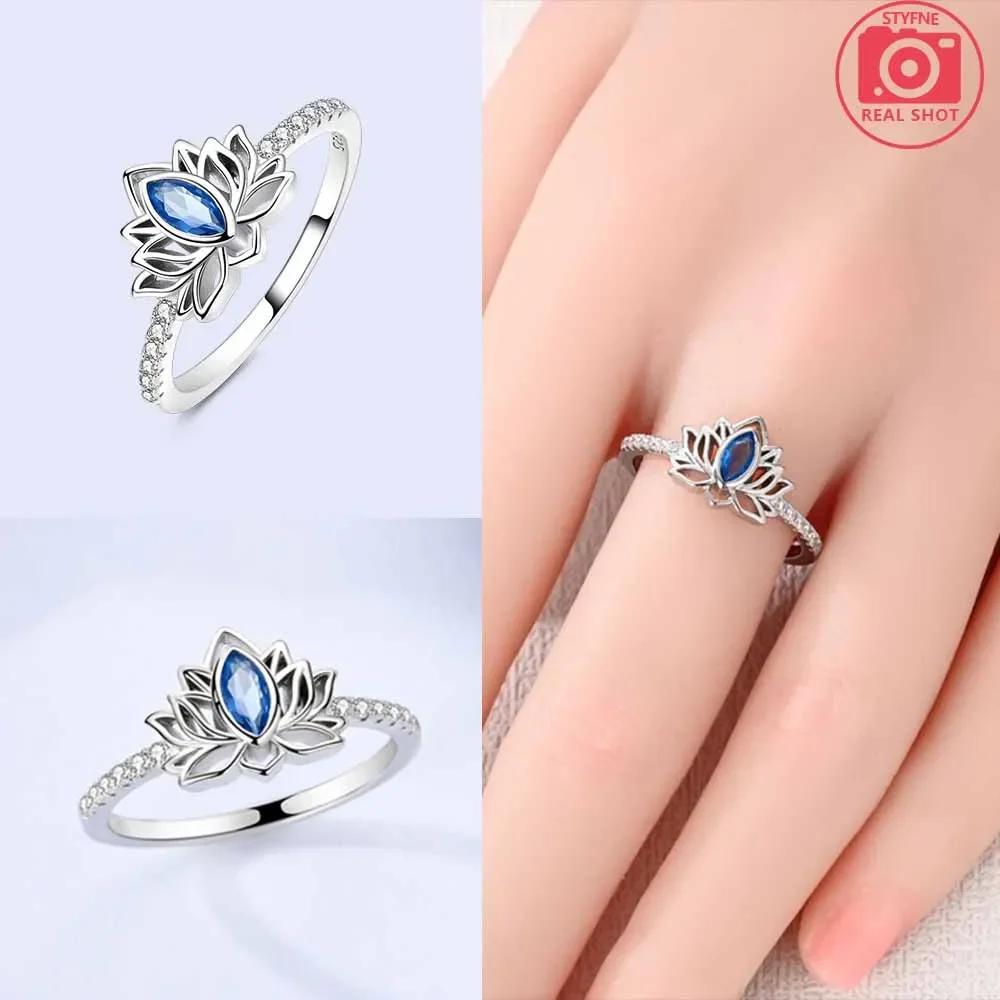 

Authentic copper Jewellery Pink Heart Love Star Shape Blue Zircon Rings Fine Anniversary Luxury Delicate Rings Girlfriend Gift 6
