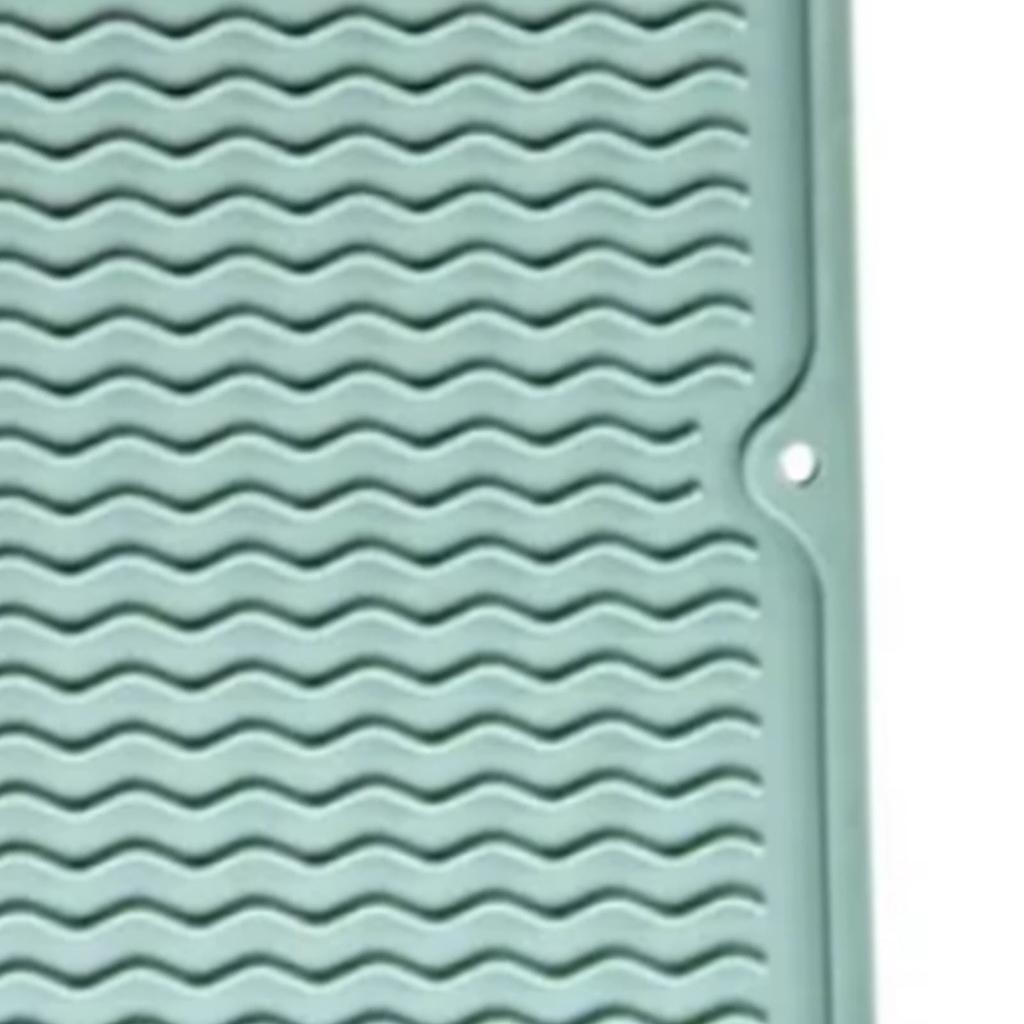 Table Insulating Rubber Mat Anti Slip Waterproof Heat Resistant Dish Drying Placemat for Kitchen