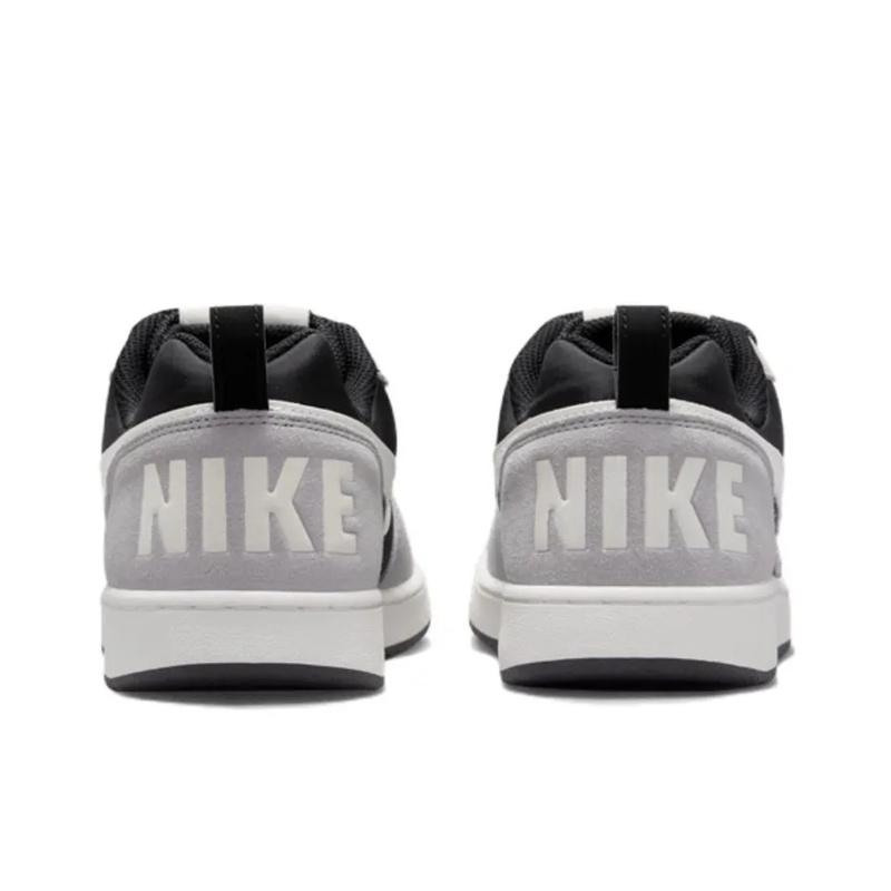 Nike Court Borough Low Premium Comfortable Versatile Non-Slip Durable Low-Top Casual Shoes Kids sneaker Black Gray 845881-005