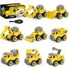 Children's DIY Engineering Mixer Toy: Detachable Excavator & Nut Assembly Set