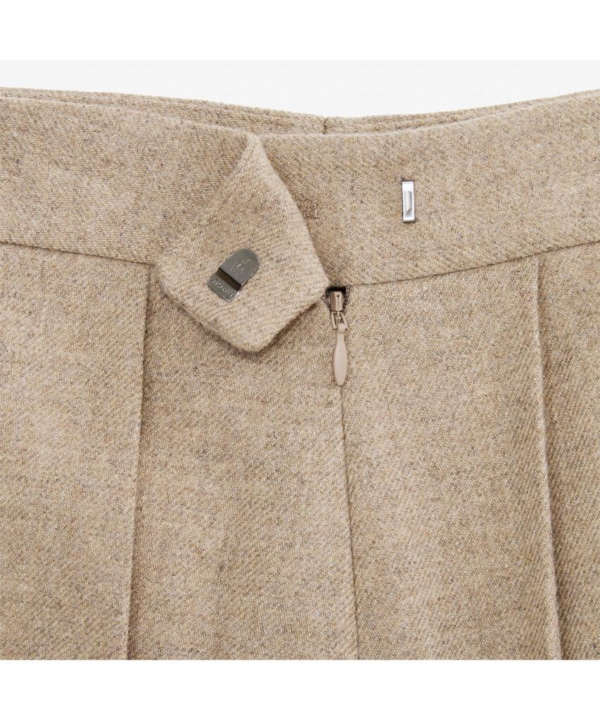 Lacoste Women'S Wool Pleated Midi Skirt Jf427E-55N Dpc