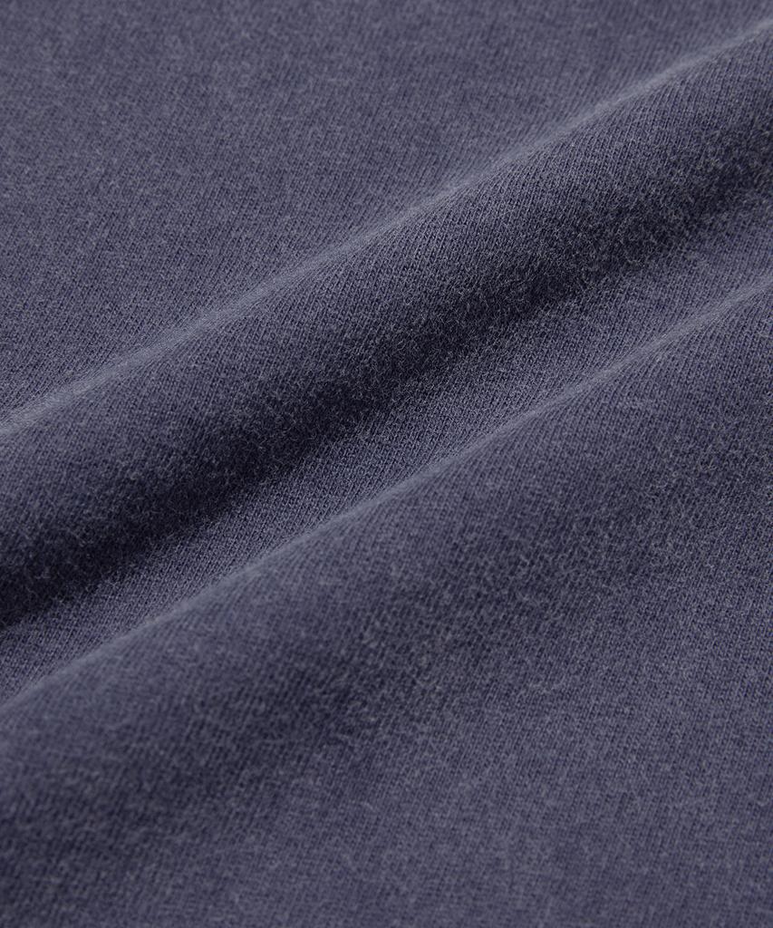 Seuweideu Washed Henley Neck Tee [Washing Navy]