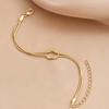 European and American Luxury Minimalist Snake Bone Double-Layer Knotted Bracelet