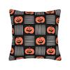 Pillow Case Halloween Pumpkin Striped Geometric Seamless Pattern Comfy  Pillow Cover For Sofa Car Home Decor Funny Pillowcases