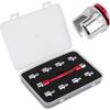Motorcycle Spoke Wrench Set, CNC 5.0-6.8mm, 93mm/3.7in for Most Bikes(Red)