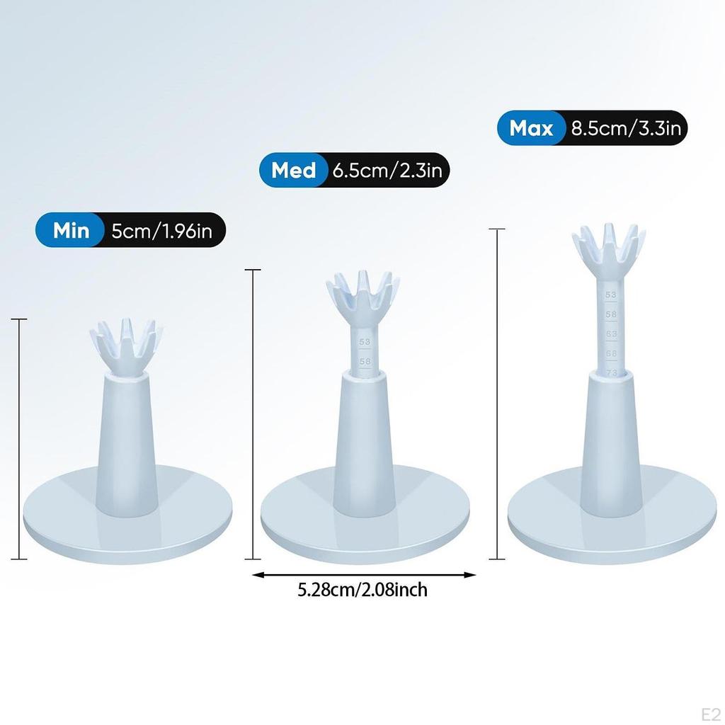 3Pcs Adjustable Golf Tees Ball Holders Reusable Gift Equipment Driving Range Unbreakable