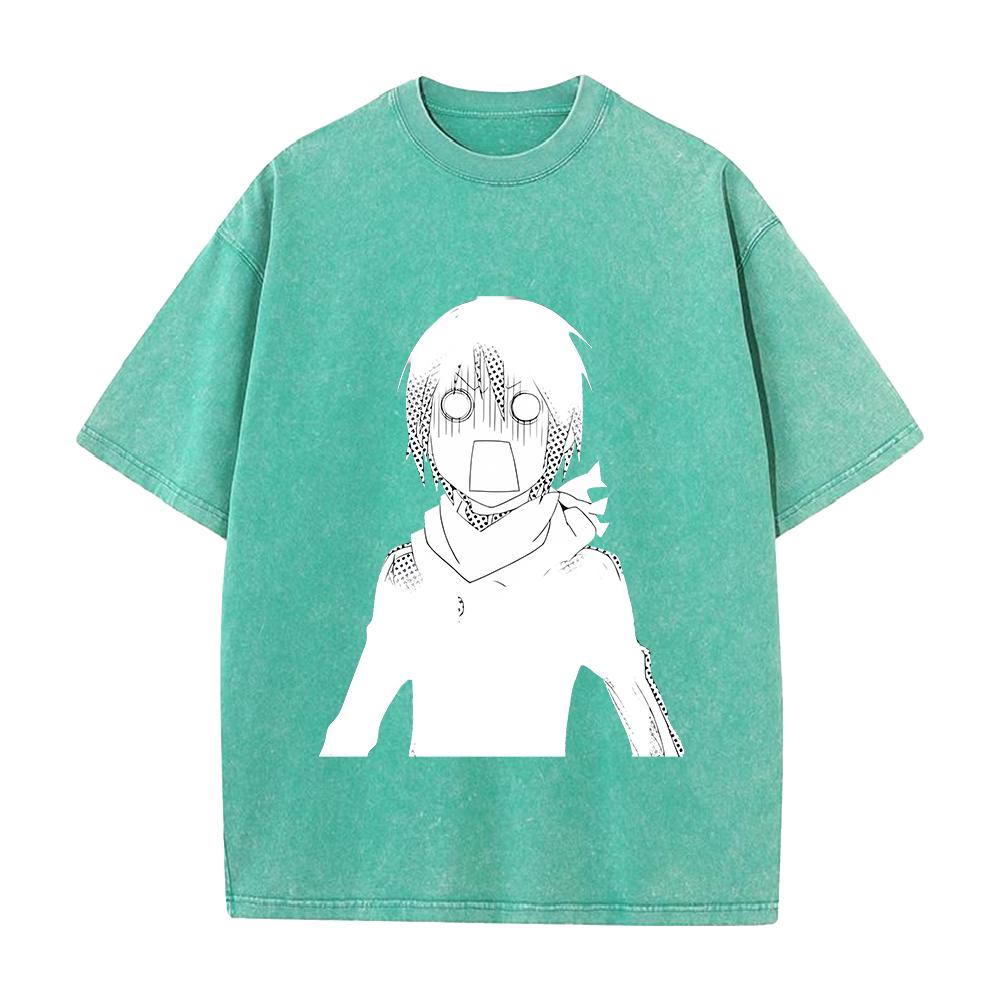 Anime Noragami Yato Graphic T Shirt Men Women Short Sleeve Clothing Casual Cotton Tshirt Vintage Washed T-shirt Harajuku Tops