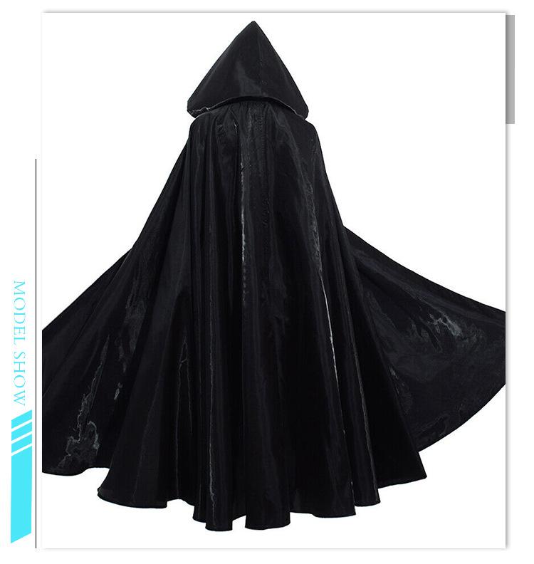 Halloween Cosplay Costume Medieval Hooded Witch Cloak Christmas Halloween Gift for Party Cape