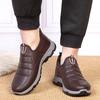 New Middle-aged and Elderly Men's Sports Cotton Shoes Plus Velvet Thick Waterproof Dad Shoes Cotton Shoes Men