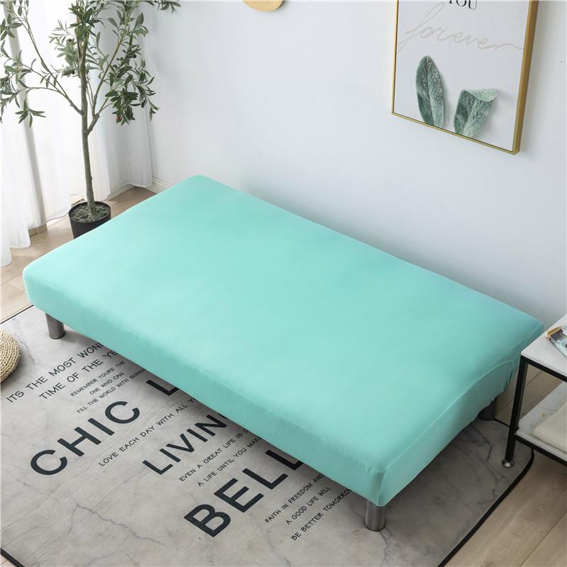 Solid Color Sofa Bed Cover All-inclusive Folding Sofa Covers for Living Roon Tight Wrap Couch Cover Without Armrest Funda Sofa
