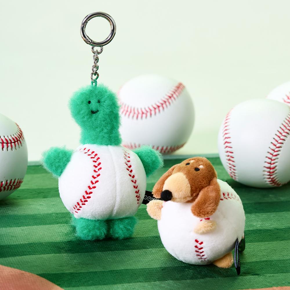[[LINE FRIENDS] JOGUMAN Woody Baseball Doll Keychain